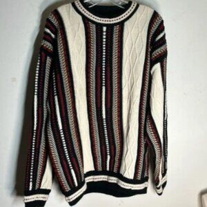 Vintage Knitwear Alan Stuart Sz XL Coogi Style Sweater Multi